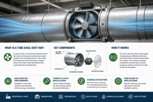 tube axial duct fan, tube axial fan, tube axial exhaust fan, inline axial duct fan