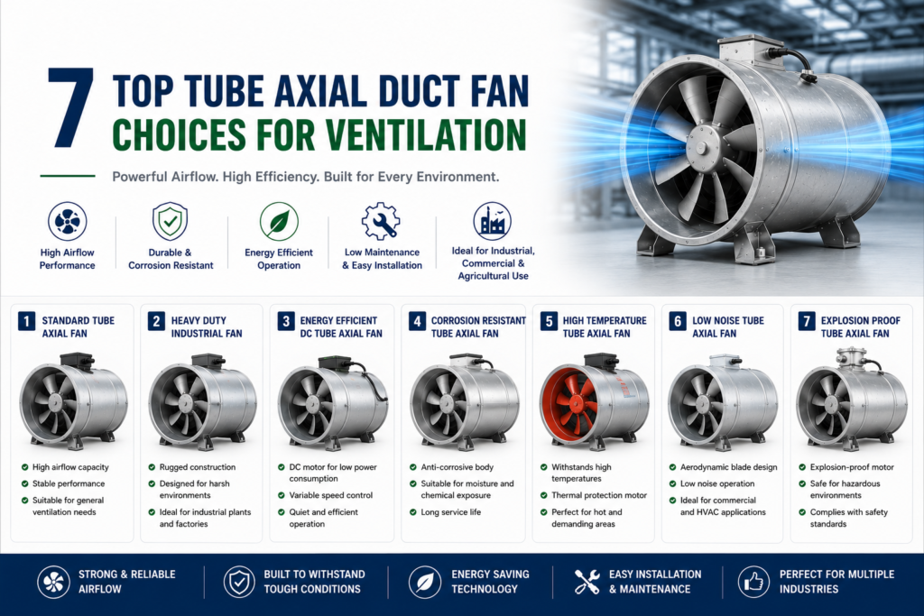 tube axial duct fan, tube axial fan, tube axial exhaust fan, inline axial duct fan