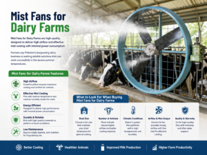 Mist Fans for Dairy Farms , dairy fan, fans for dairy farm ,pakistan dairy