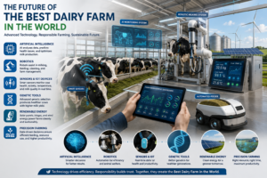 Best Dairy Farm in the World with AI, Robotics and Precision Farming